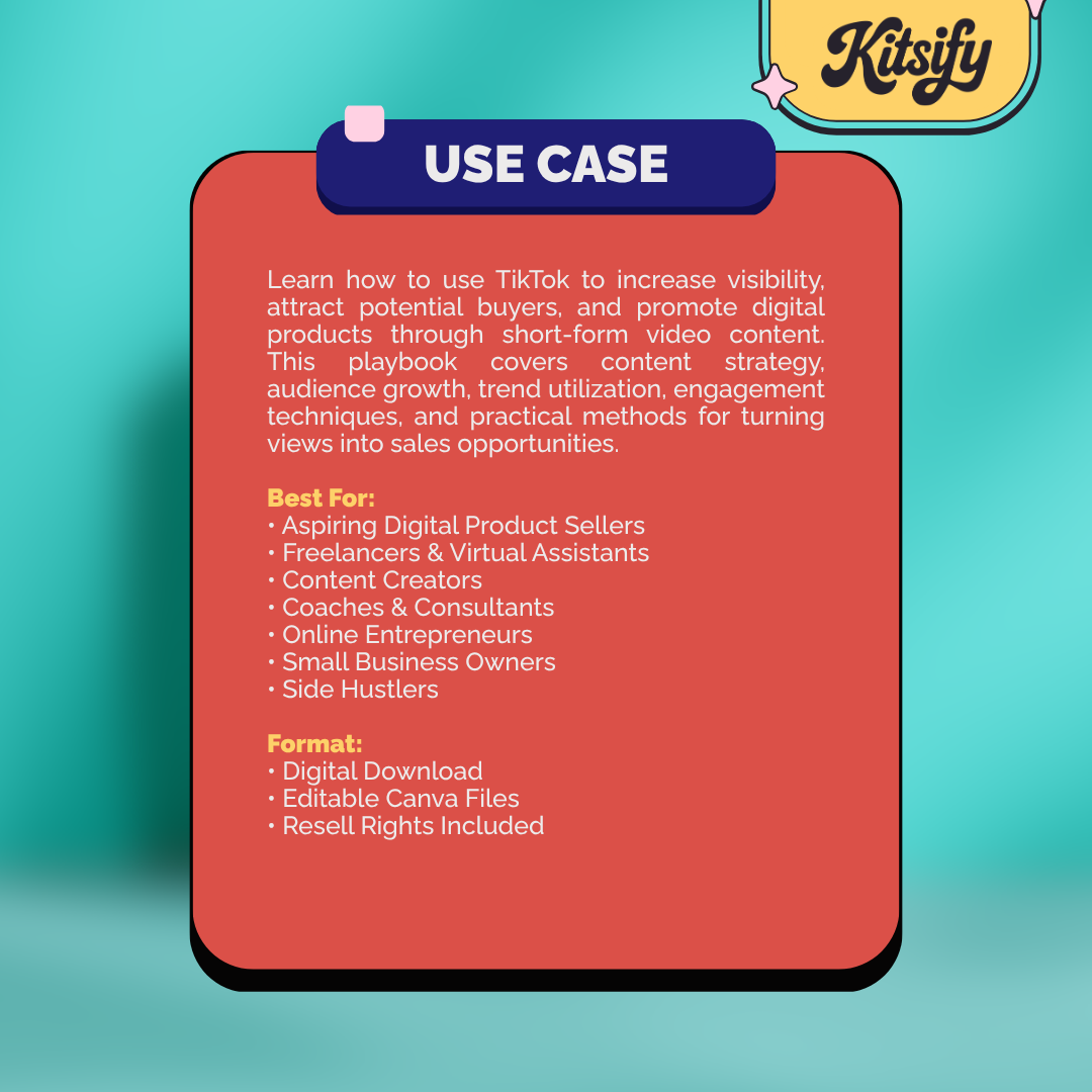 Selling Digital Products on TikTok